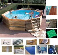 Piscina em Madeira Octoo 4,00+1,20 de altura